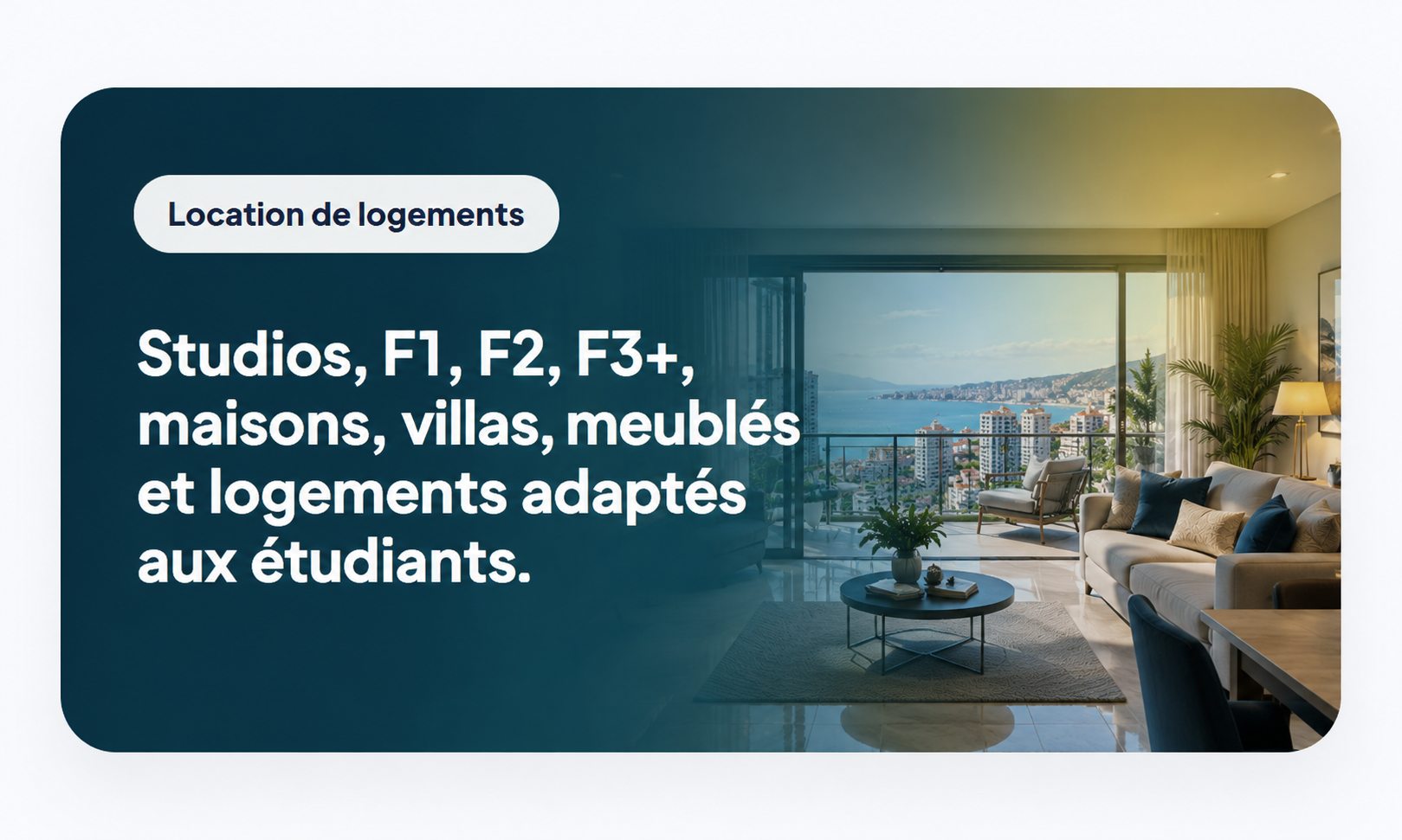 Logements et appartements a louer partout en Algerie.